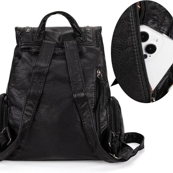 NWT Montana West Satchel Backpack - Black - Picture 3 of 4